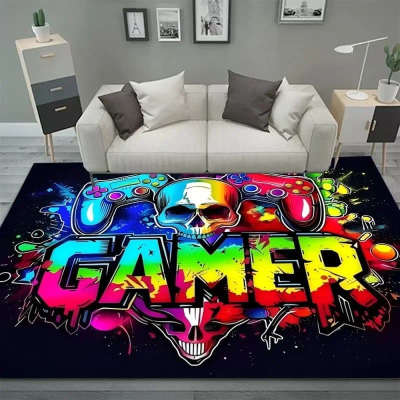 Gaming Controller Design Flannel Rug
