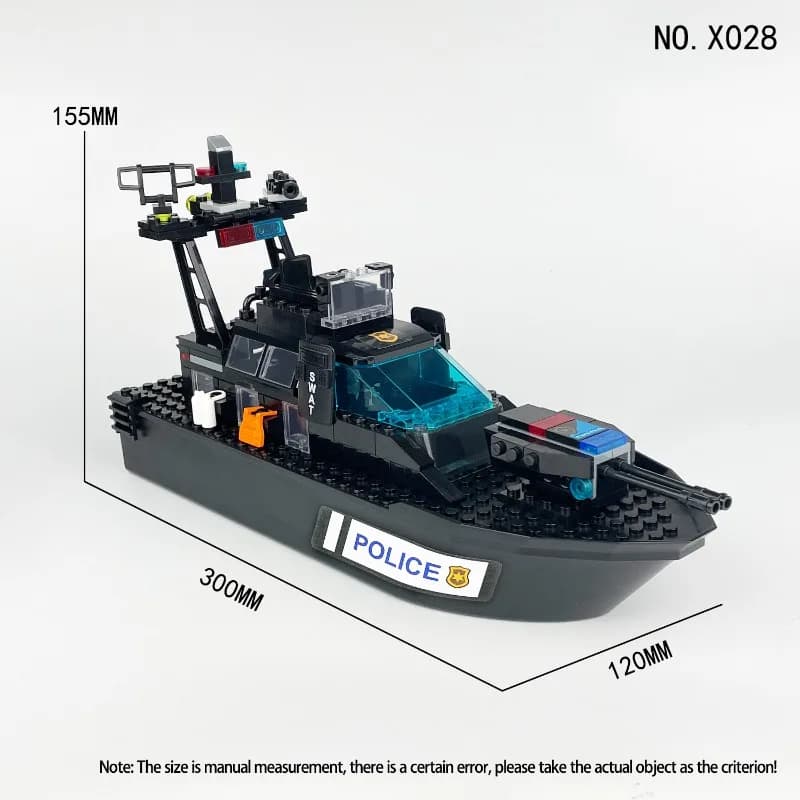 Building Block Boat Toys Set