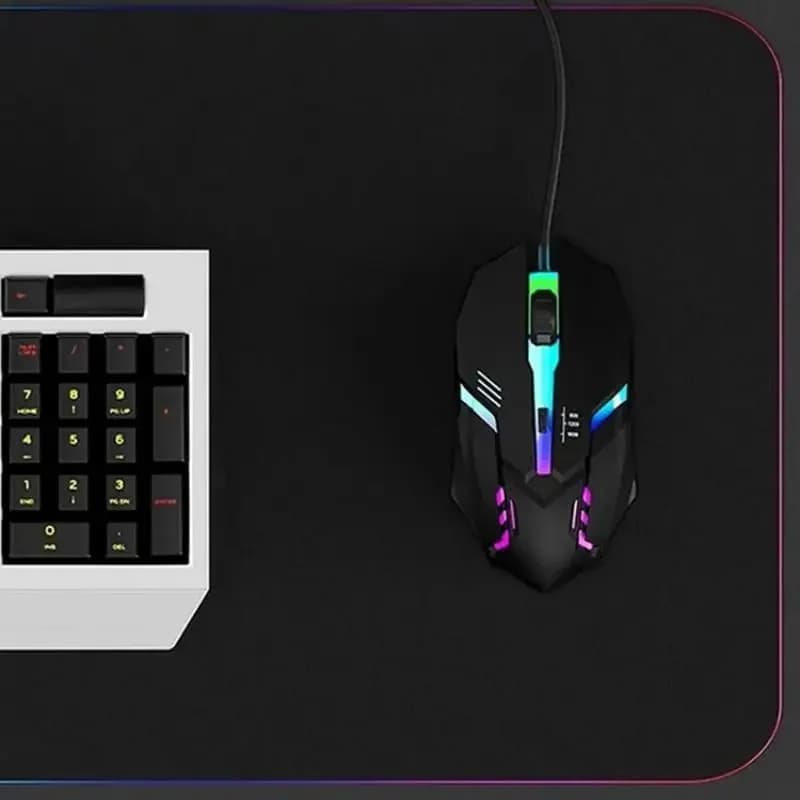 Ergonomic Wired Gaming Mouse with RGB Lighting