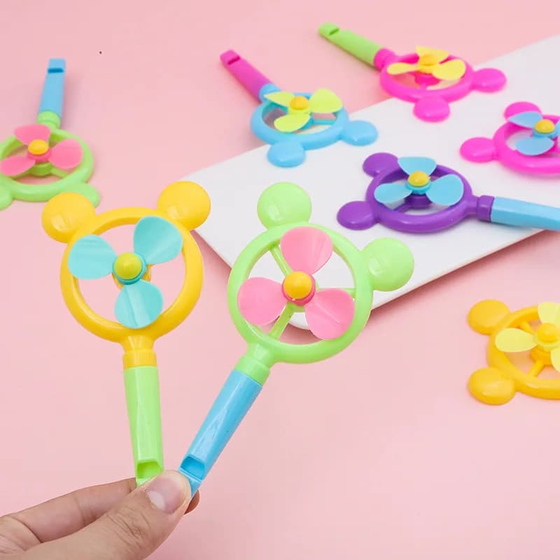 Kids Party Favor Whistles and Windmill Toys Bulk Pack