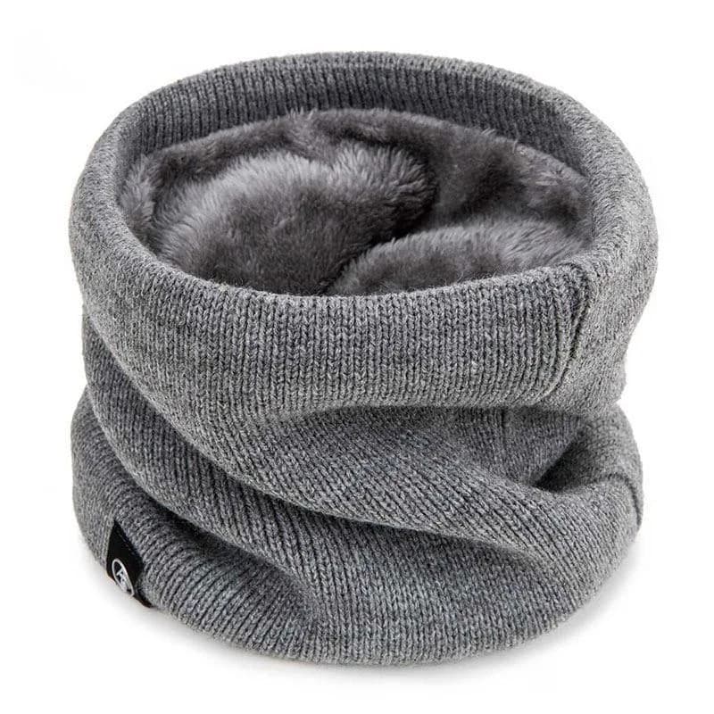 Winter Knit Neck Scarf with Mask Coverage