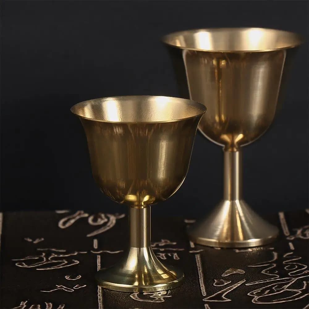 Brass Goblet Wine Chalice