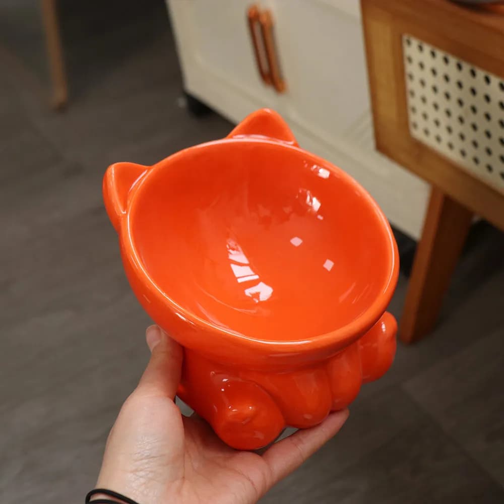 Supplies Drinking Eating Puppy Kitten Protection Cervical Pet Supplies Water Feeder Container Pet Feeding Bowl Cat Food Bowl