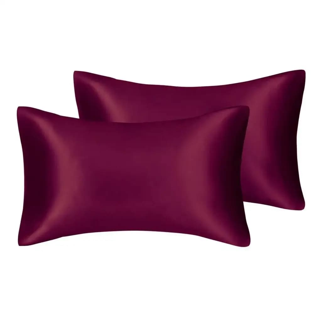 Satin Pillowcases Queen Size Pair