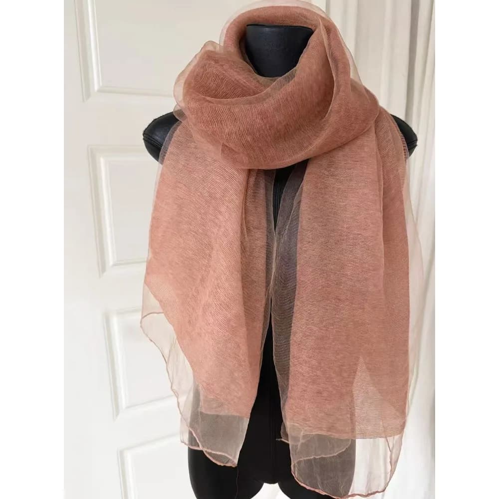 Mulberry Silk Blend Double Layer Scarf
