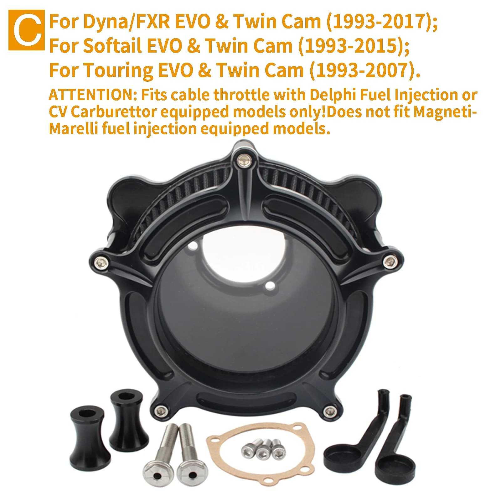 CNC Air Cleaner Intake Filter for Harley