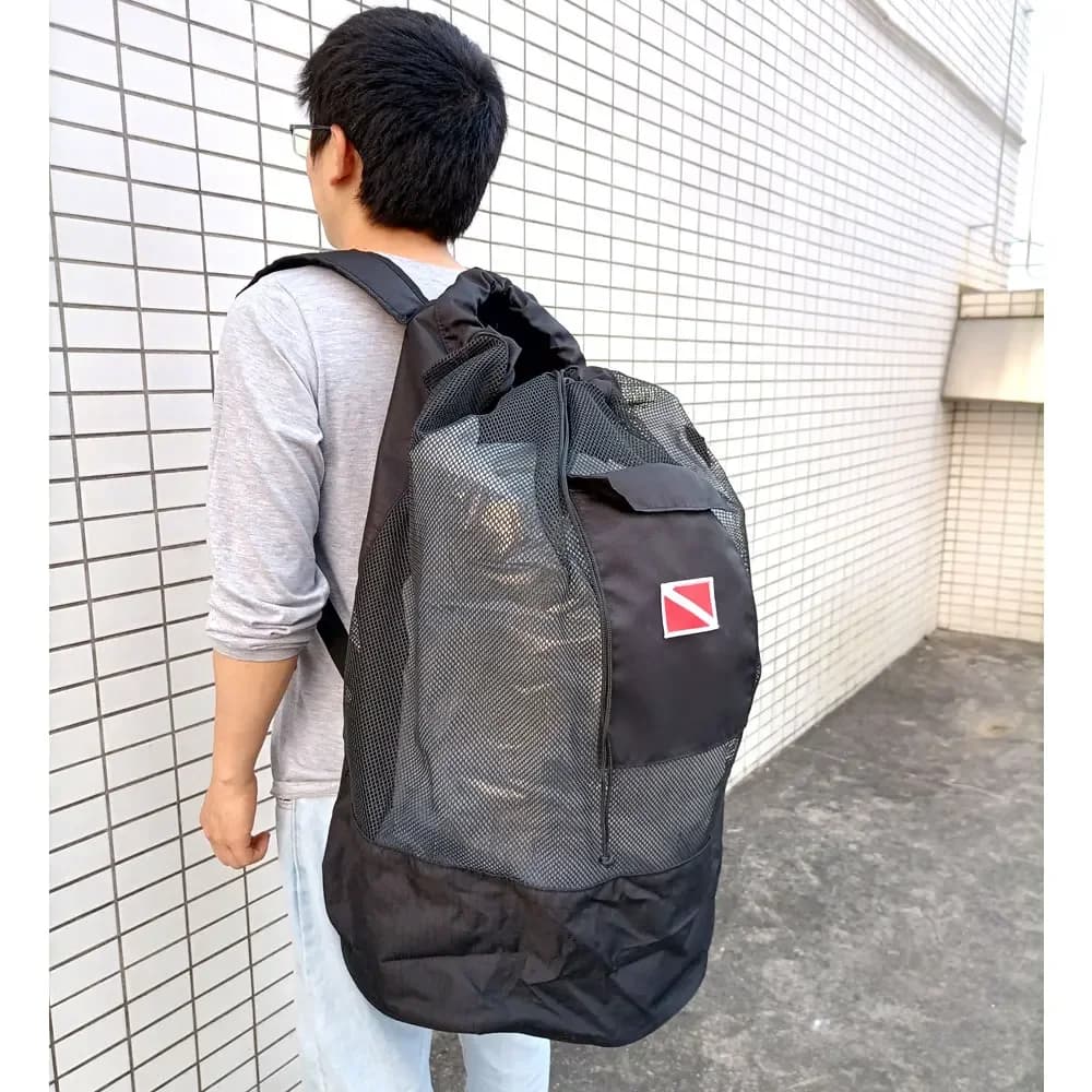 Scuba Diving Mesh Backpack Dry Bag