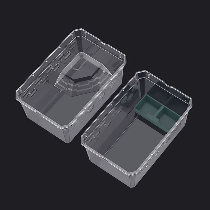 Transparent Plastic Reptile Breeding Box With Balcony