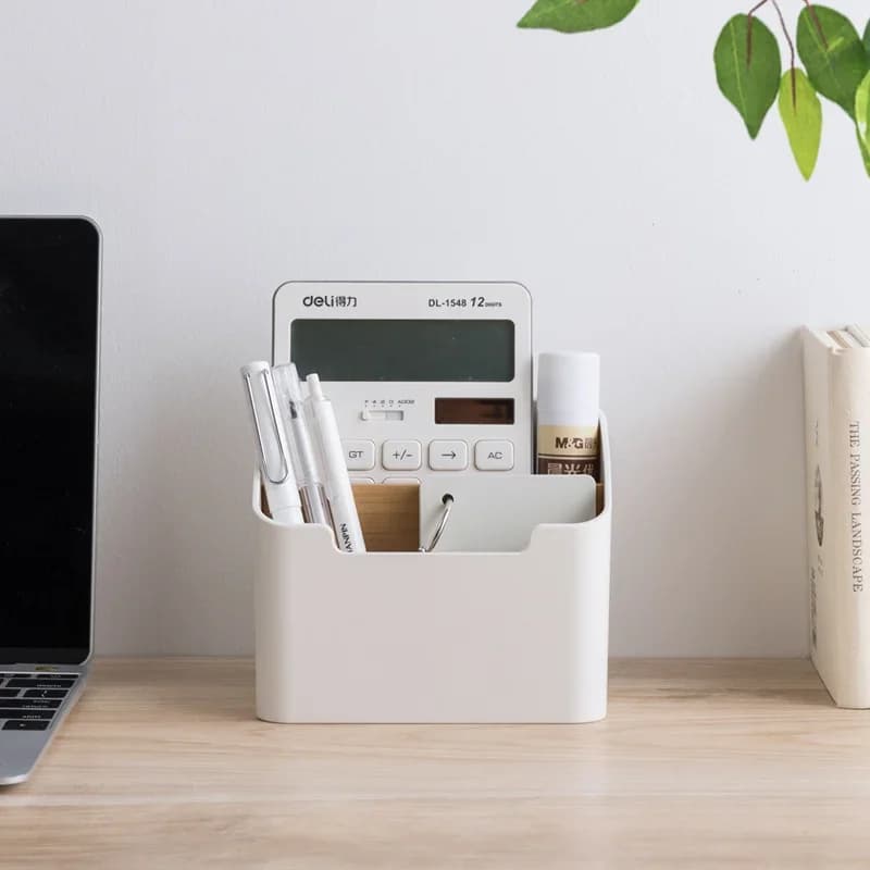 Plastic Desktop Storage Box for Remote Controls Tissues Cosmetics Office Supplies Living Room Organization