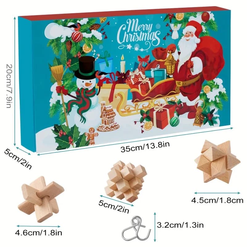 Brain Teaser Advent Calendar 24-Day Puzzle