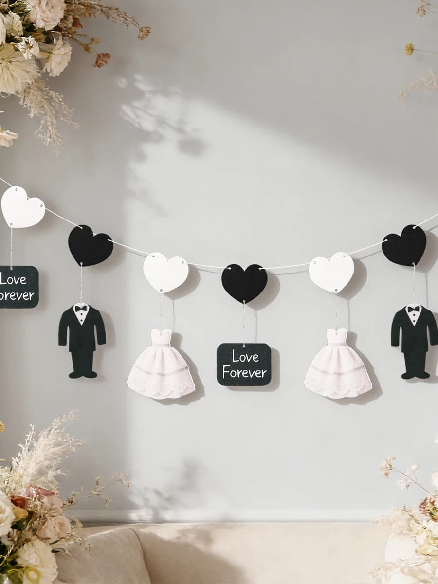 Wedding Mr. and Mrs. Banner Flags