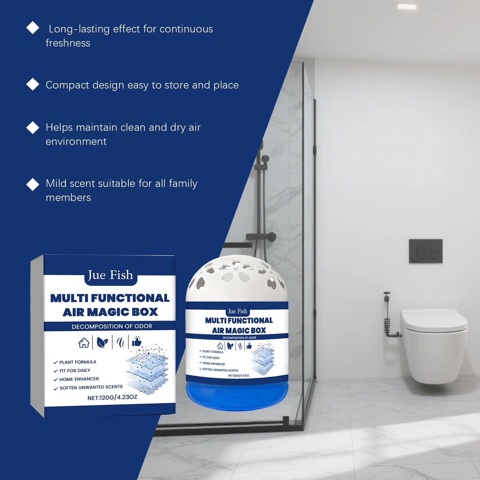 Odor Eliminator and Moisture Absorber Box