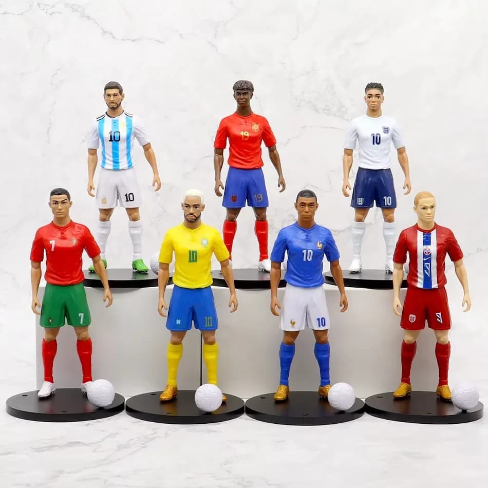 Soccer Player Action Figure with Base and Ball