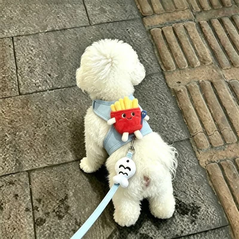 Small Dog Plush Harness Vest