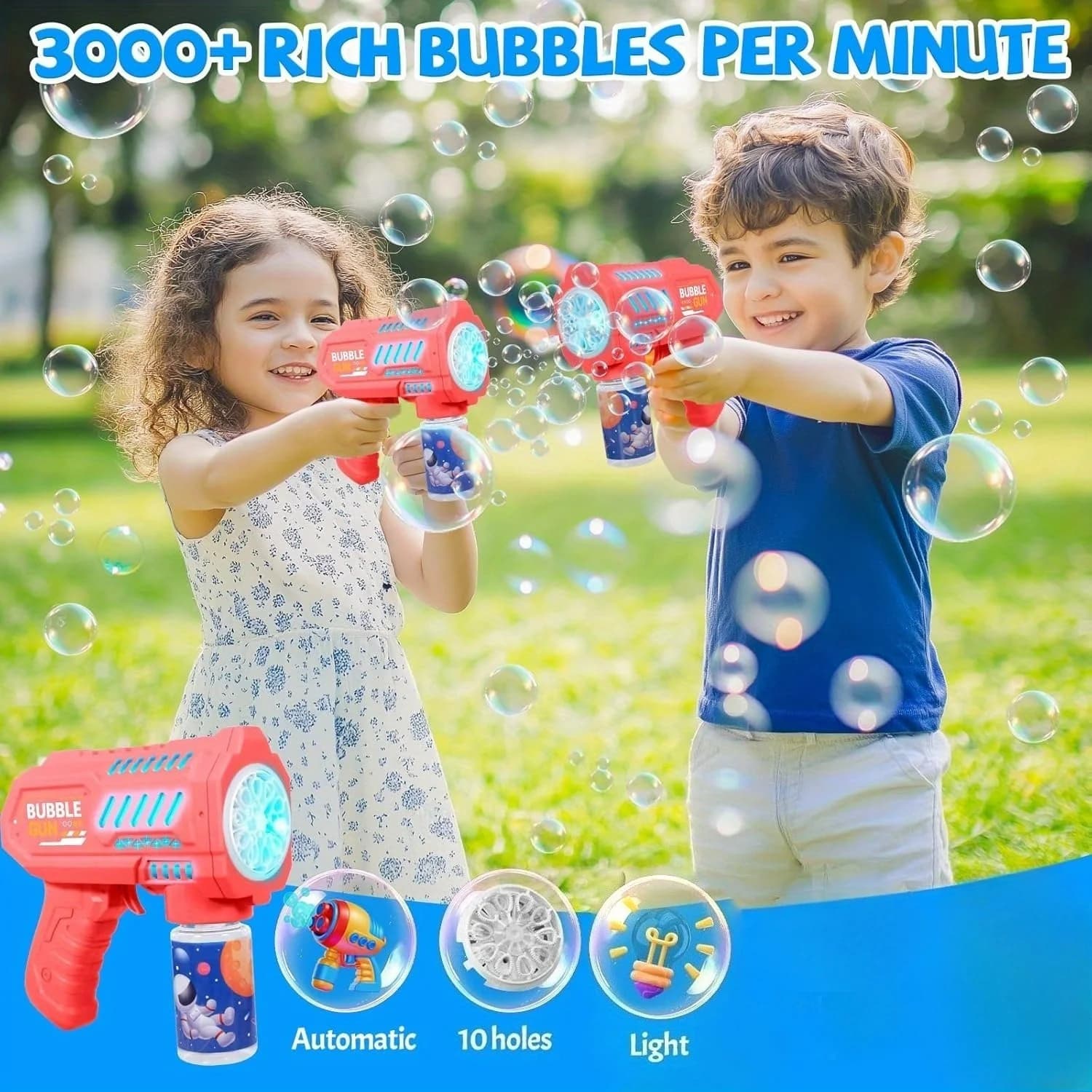Automatic Bubble Gun for Kids