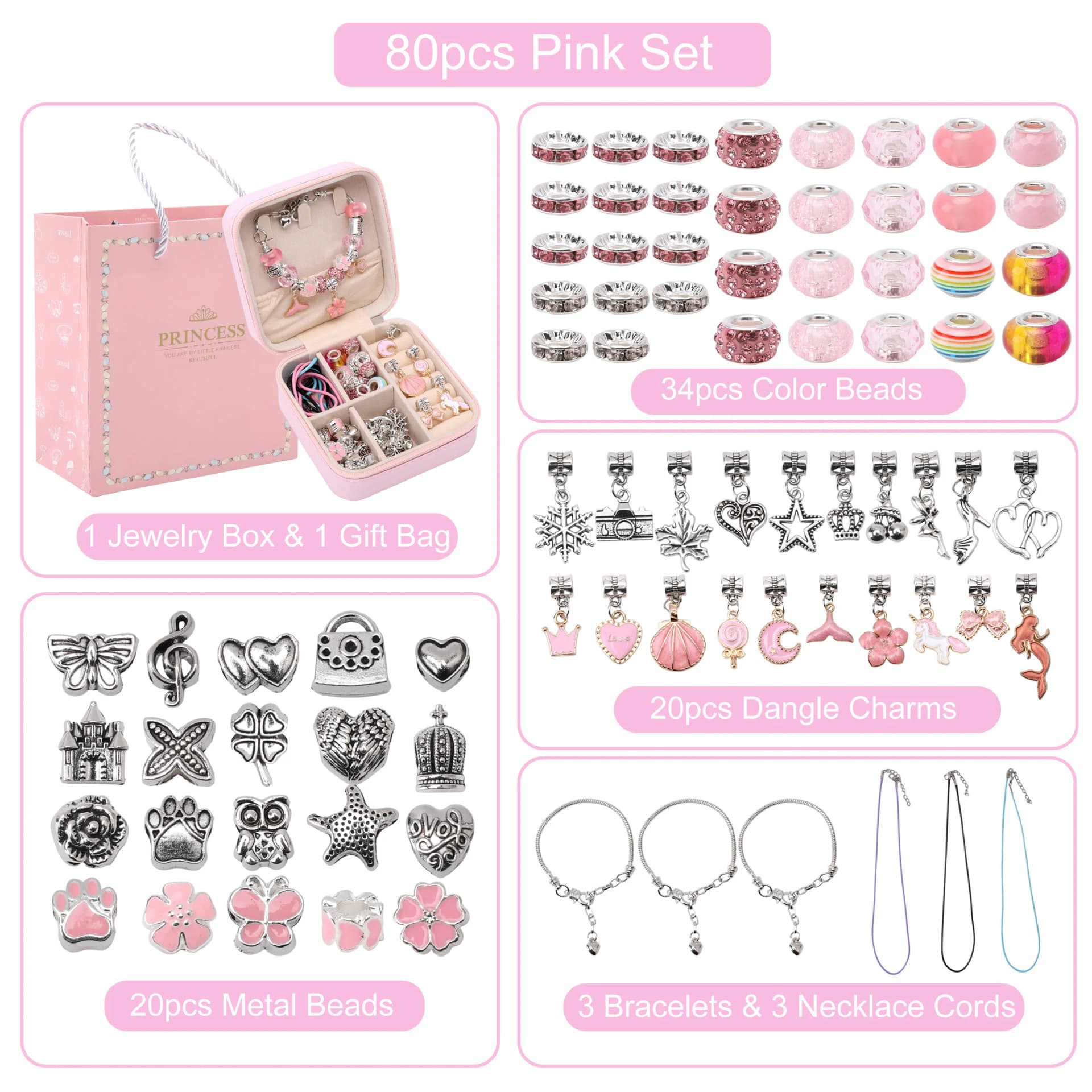 Jewelry Making Kit With Organizer And Beads