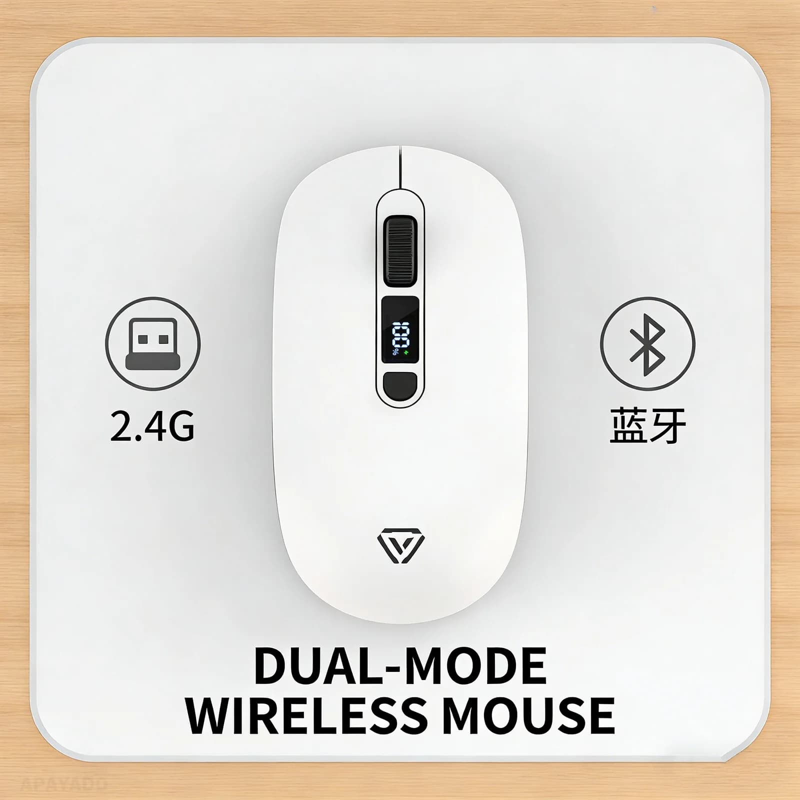 Wireless Silent Mouse with Dual Mode
