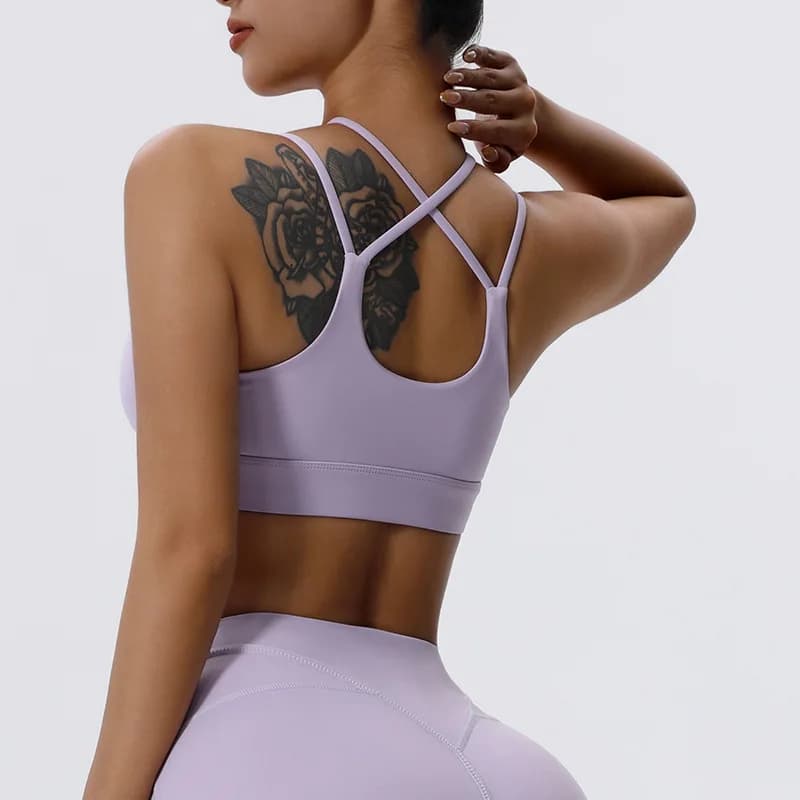 Women's Sports Bra with Shock-Absorbing Support