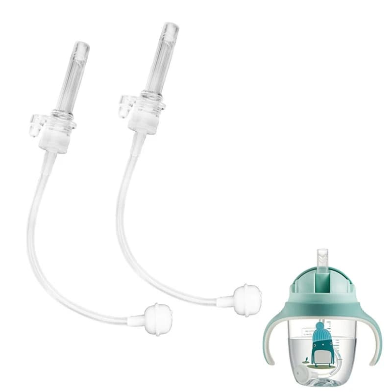 Baby Feeding Accessories Children Water Cup Straw Liquid Silicone Sippy Drink Bottle Replacement
