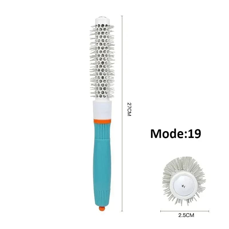 Professional Salon Hair Styling Brush Round Barrel Curly Hair Comb  Wet and Dry Dual Use Hairbrush Roller Tools Hairderssing Com