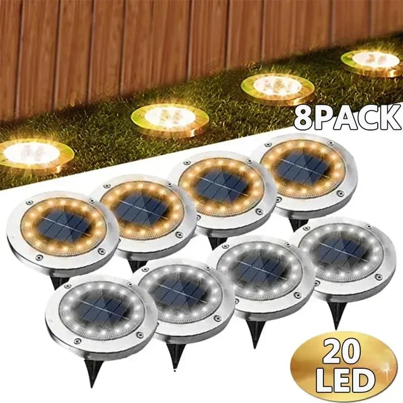 Solar Disk Lights Underground Lawn Garden