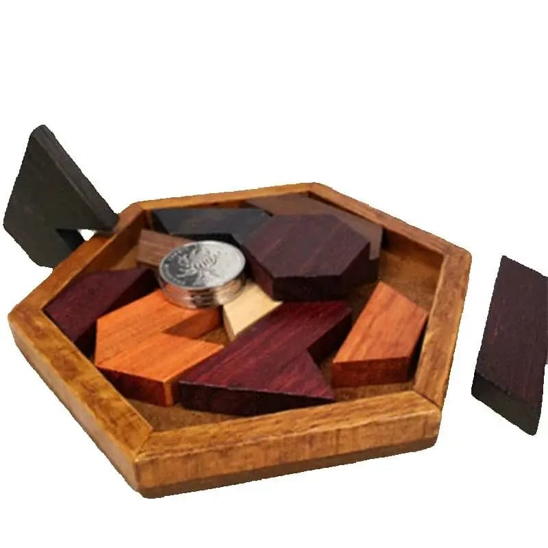 Wooden Geometric Shape Jigsaw Board Puzzle