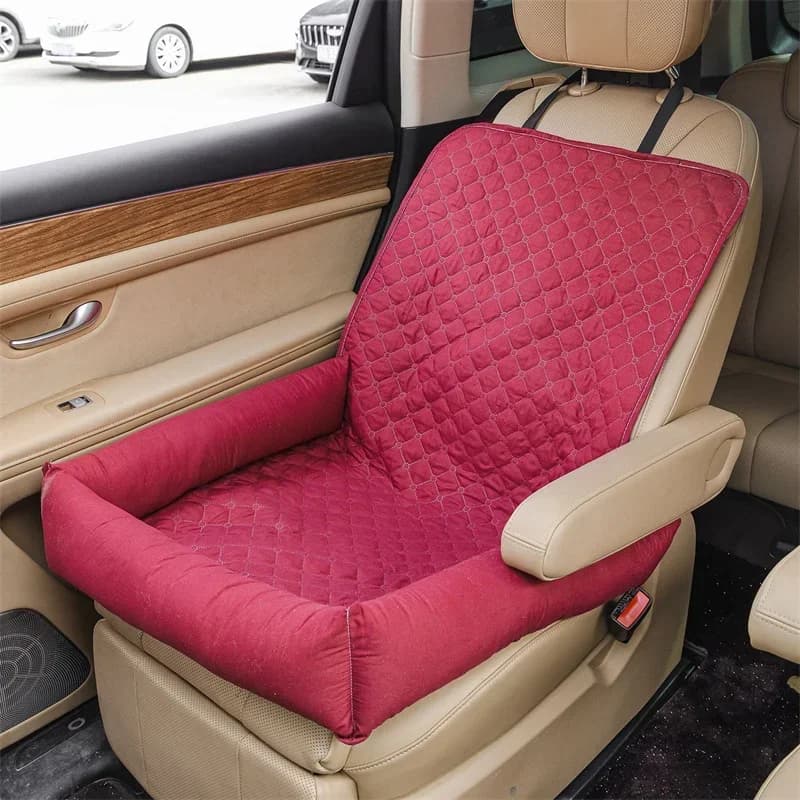 Quilted Pet Car Seat Cushion