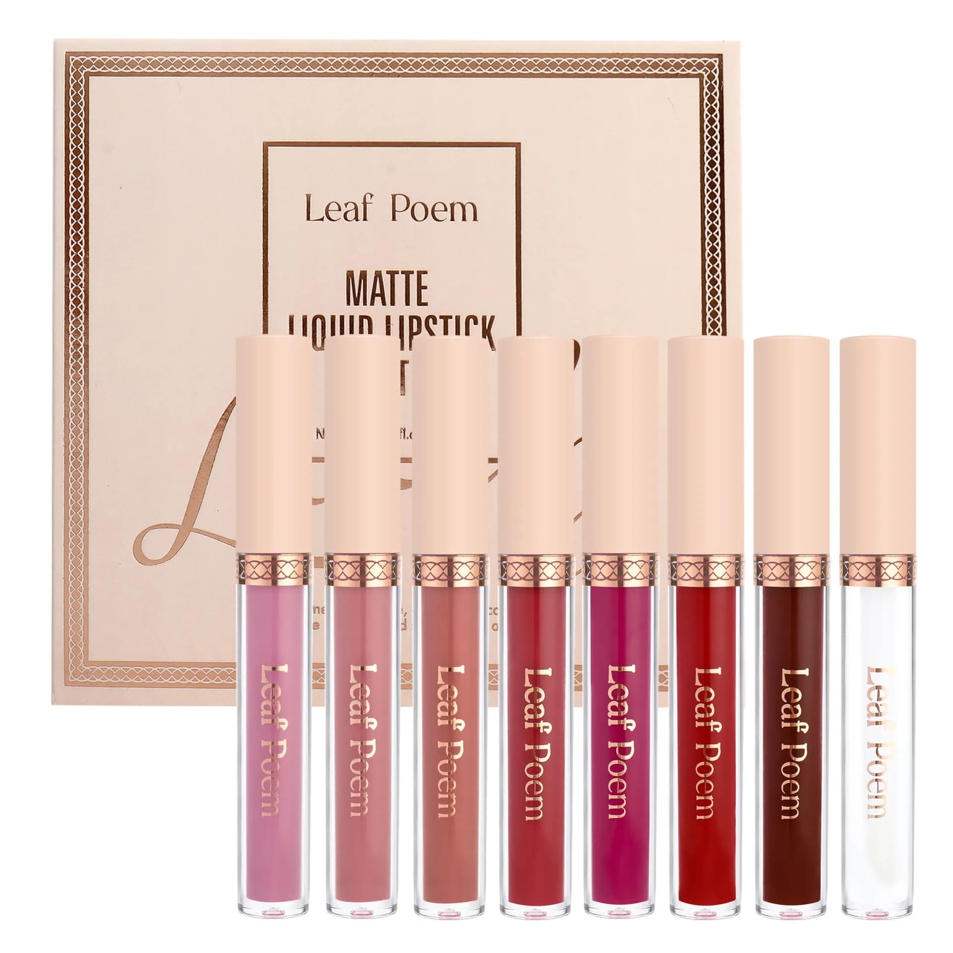 8-Piece Matte Liquid Lipstick and Glaze Set