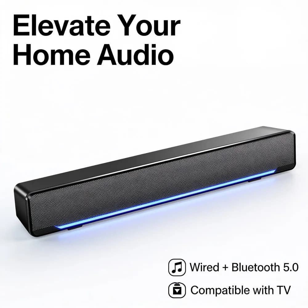 USB Desktop Speaker with 3.5mm Audio Input