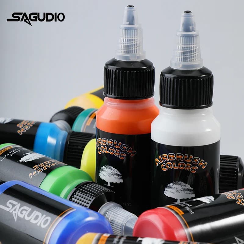 Acrylic Paint Set 12 Colors 30ml Bottles