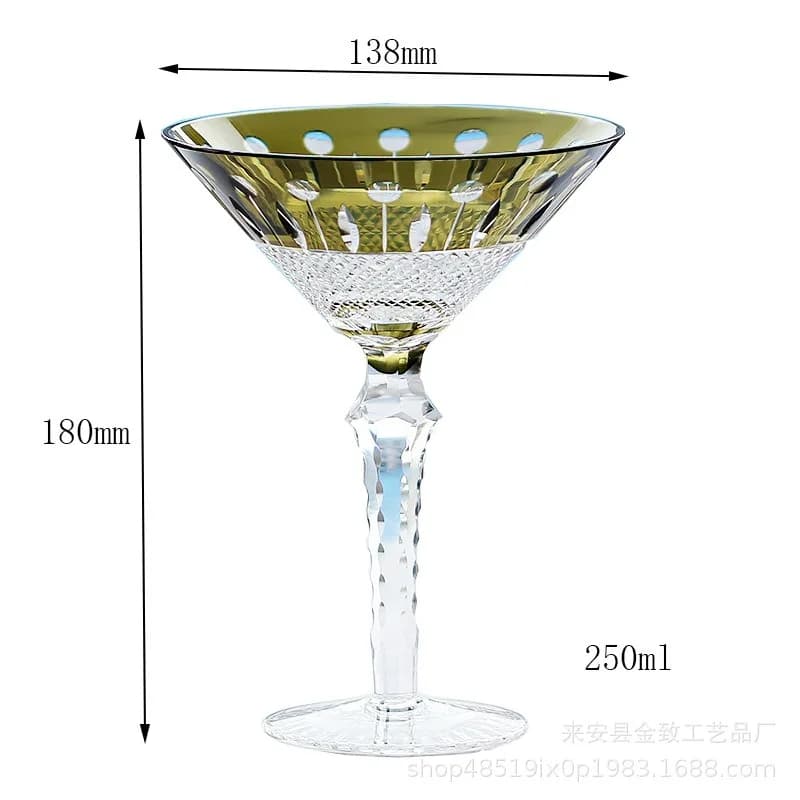 Handmade Crystal Champagne Goblet Glasses