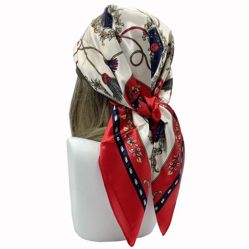 Square Silk Feeling Scarf