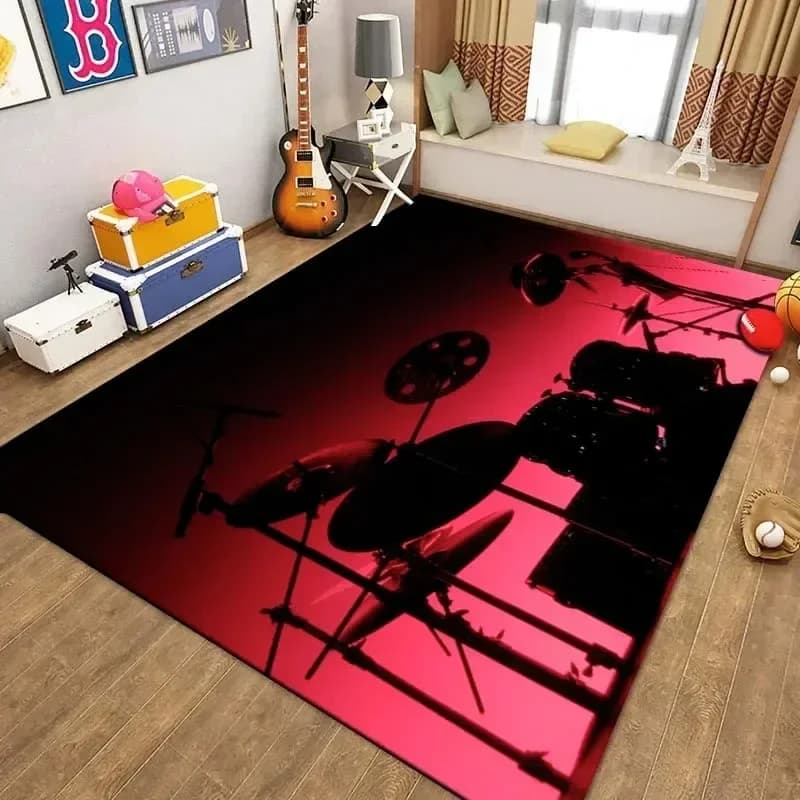 Musical Rock Rug Non-Slip Area Mat
