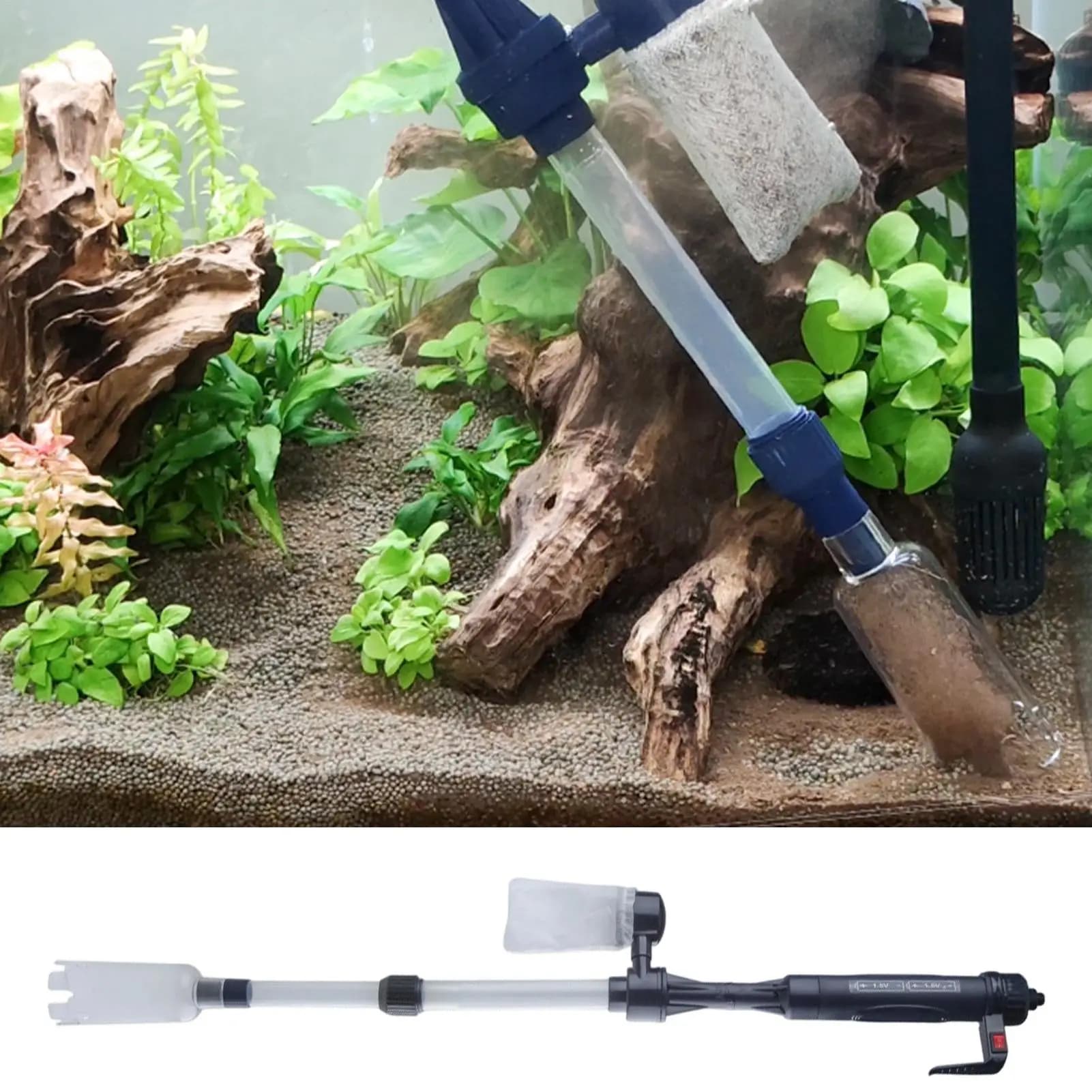 Electric Gravel Cleaner with USB Power