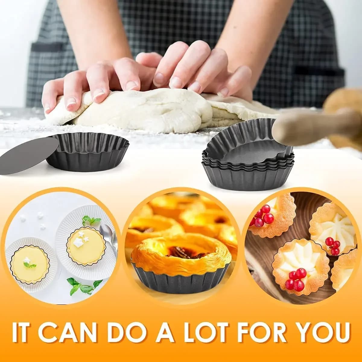 Mini Tart Molds with Removable Bottoms