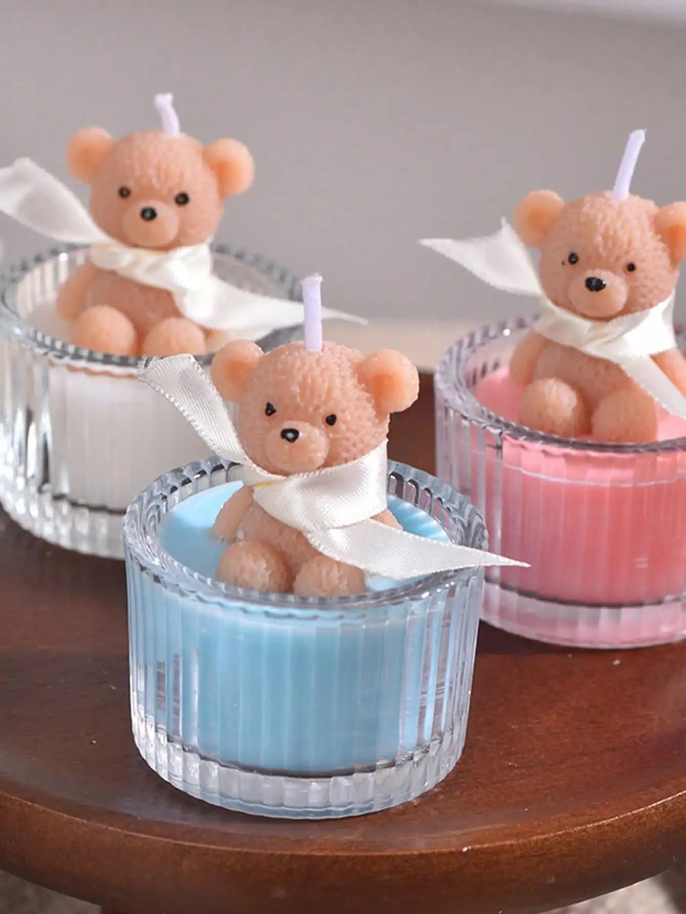 Valentine's Day Gift - Glass Bear Scented Candle, It Is Both Novel and Practical, and Can Also Create a Romantic Atmosphere.