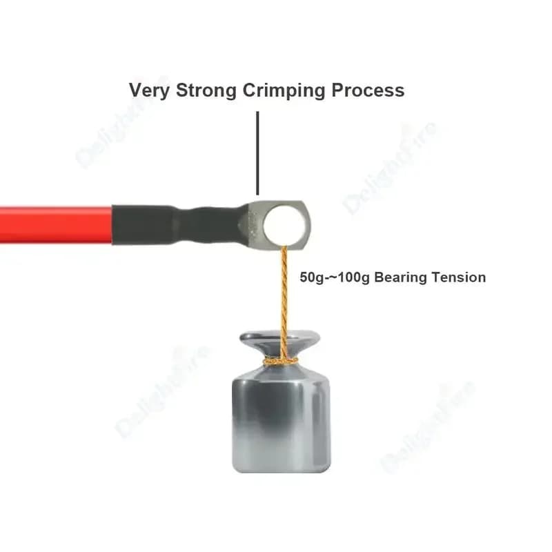 Battery Cable Silicone Wire with Ring Lugs