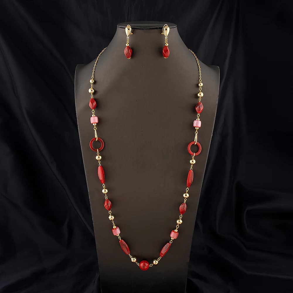 Jewelry and Accessory Sets Elegant Women's Set Brazilian Jewelry Set High Quality Agate Jewelry Gifts for Nigerian African Women