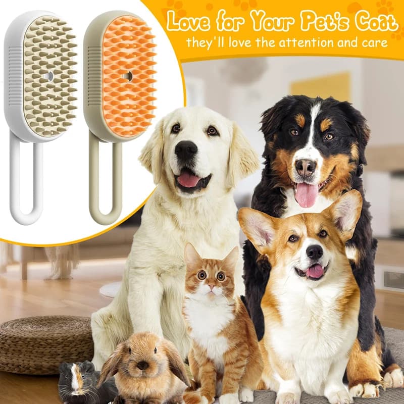 Cat Steam Brush Comb Hair Dryers Pet Brush Electric Spray Brushes Massage Hair Removal Combs Pet Grooming and Hygiene Cat Suppli