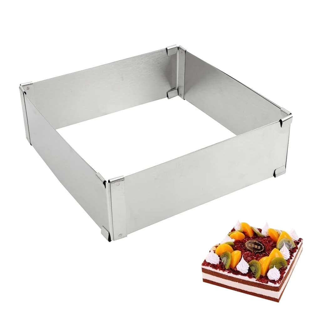 Adjustable Stainless Steel Square Cake Mold