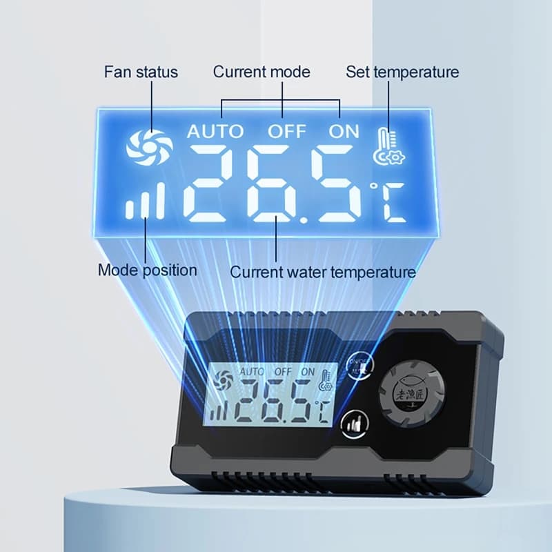 Aquarium Fish Tank Cooling Fan with Controller