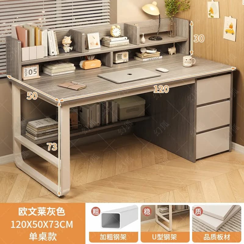 White Drawer Office Desk Fancy Organizer Ergonomic Computer Vanity Office Desk Study Sedentary Biurka Komputerowe Furnitures