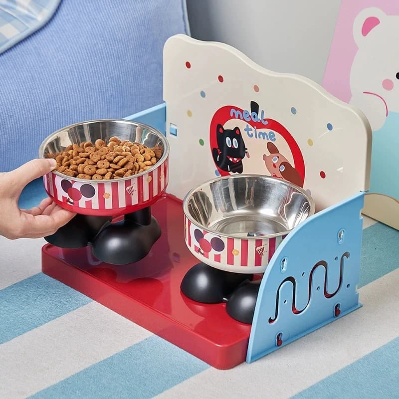 Elevated Pet Bowl Feeding Stand