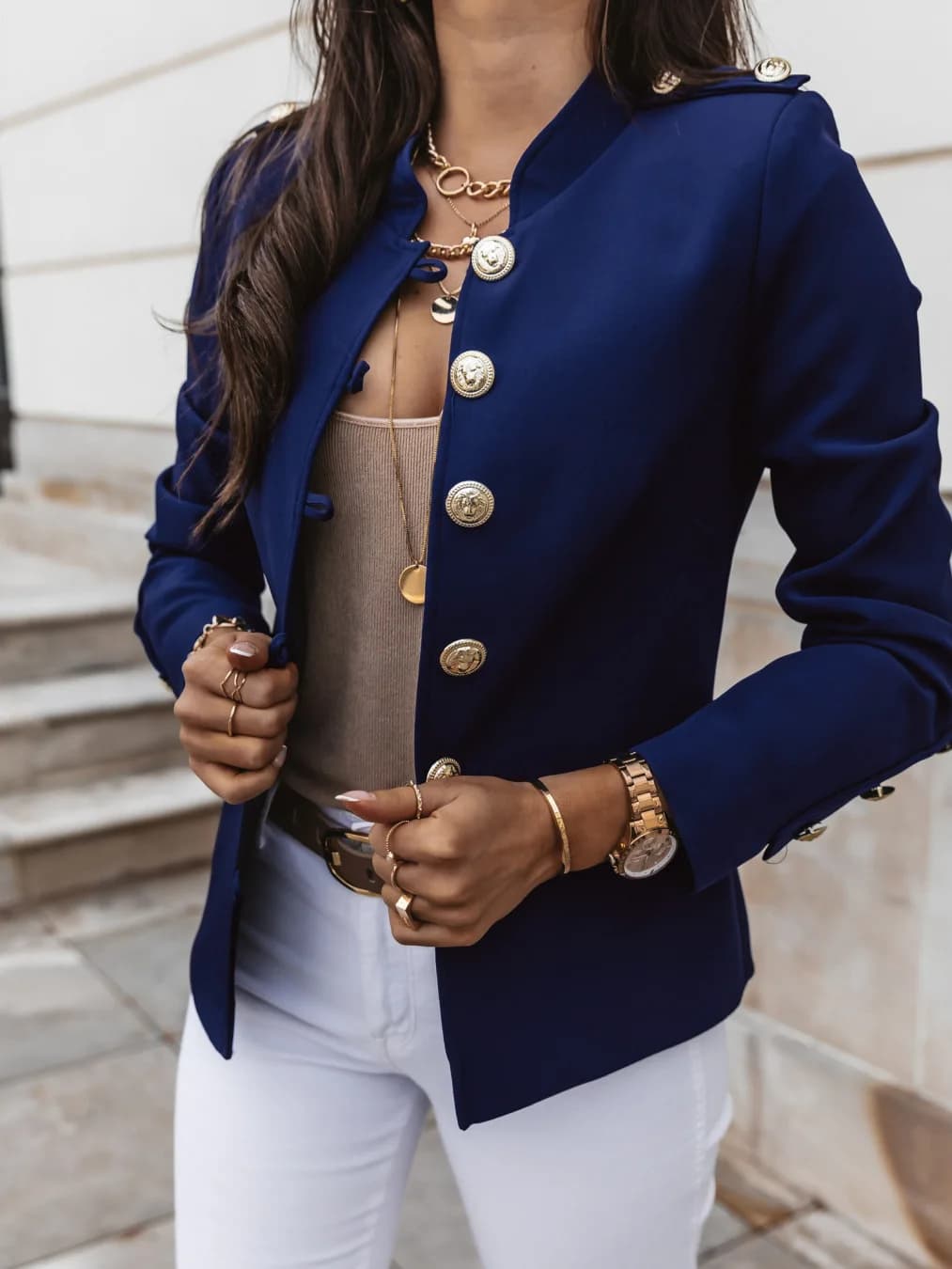 Women's Long-Sleeved Slim Fit Blazer