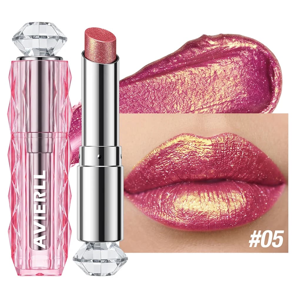Color Shifting Glitter Lipstick with Shimmer