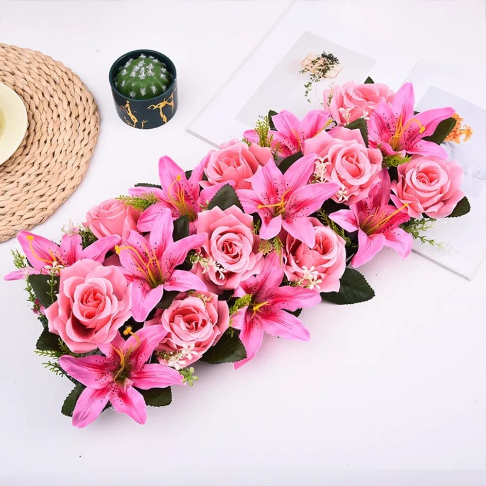 Artificial Rose Flower Arch Decor