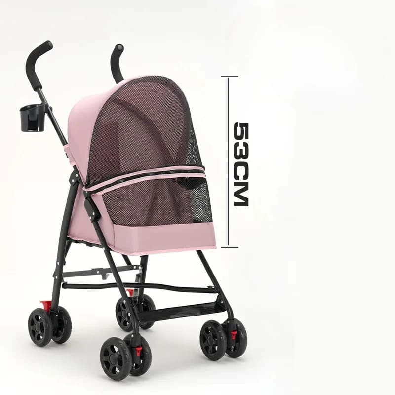 Pet Stroller, Cat Dog Stroller Cat Teddy Bear for Outdoor Activities Lightweight and Foldable Small Pet Dog