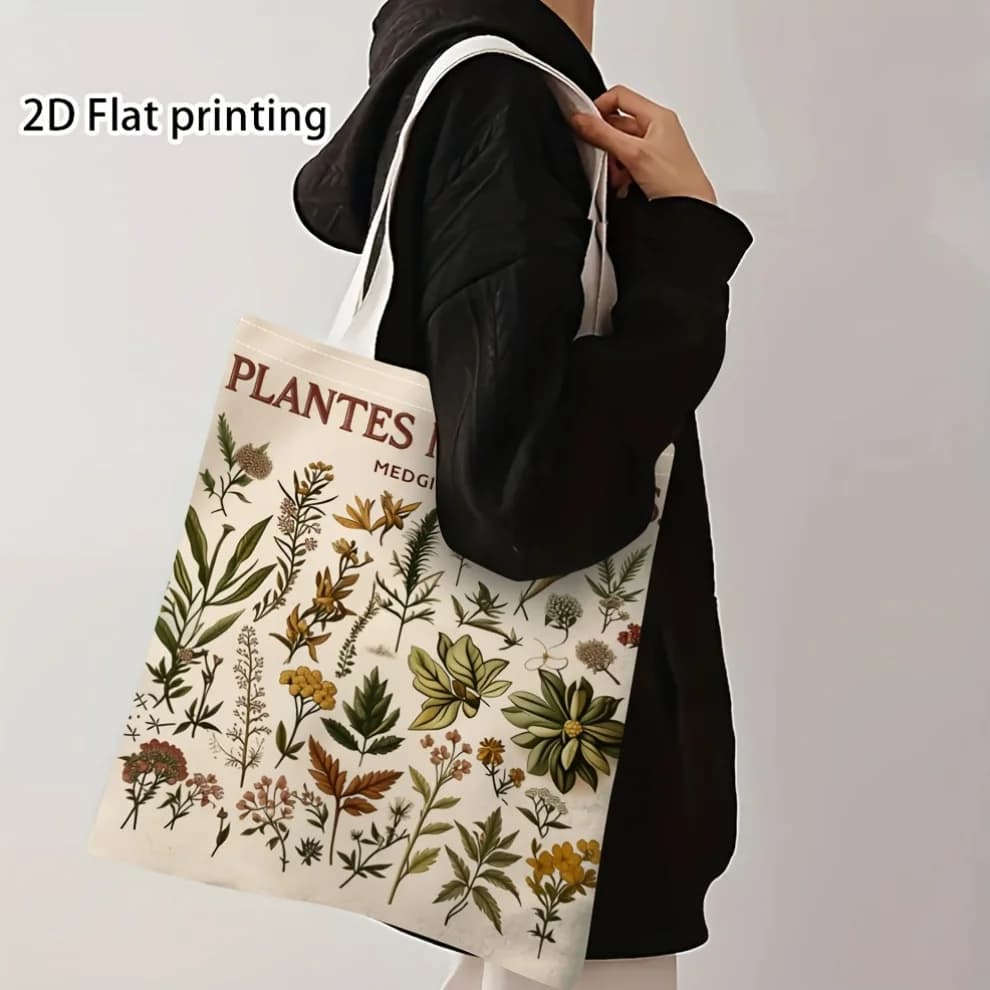 Open-Top Shopping Tote Bag