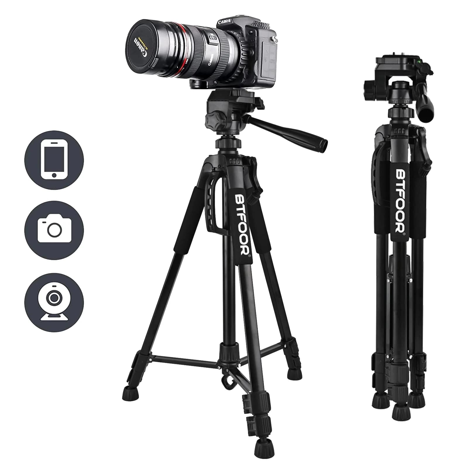 Aluminum Tripod Stand With Quick Release Head