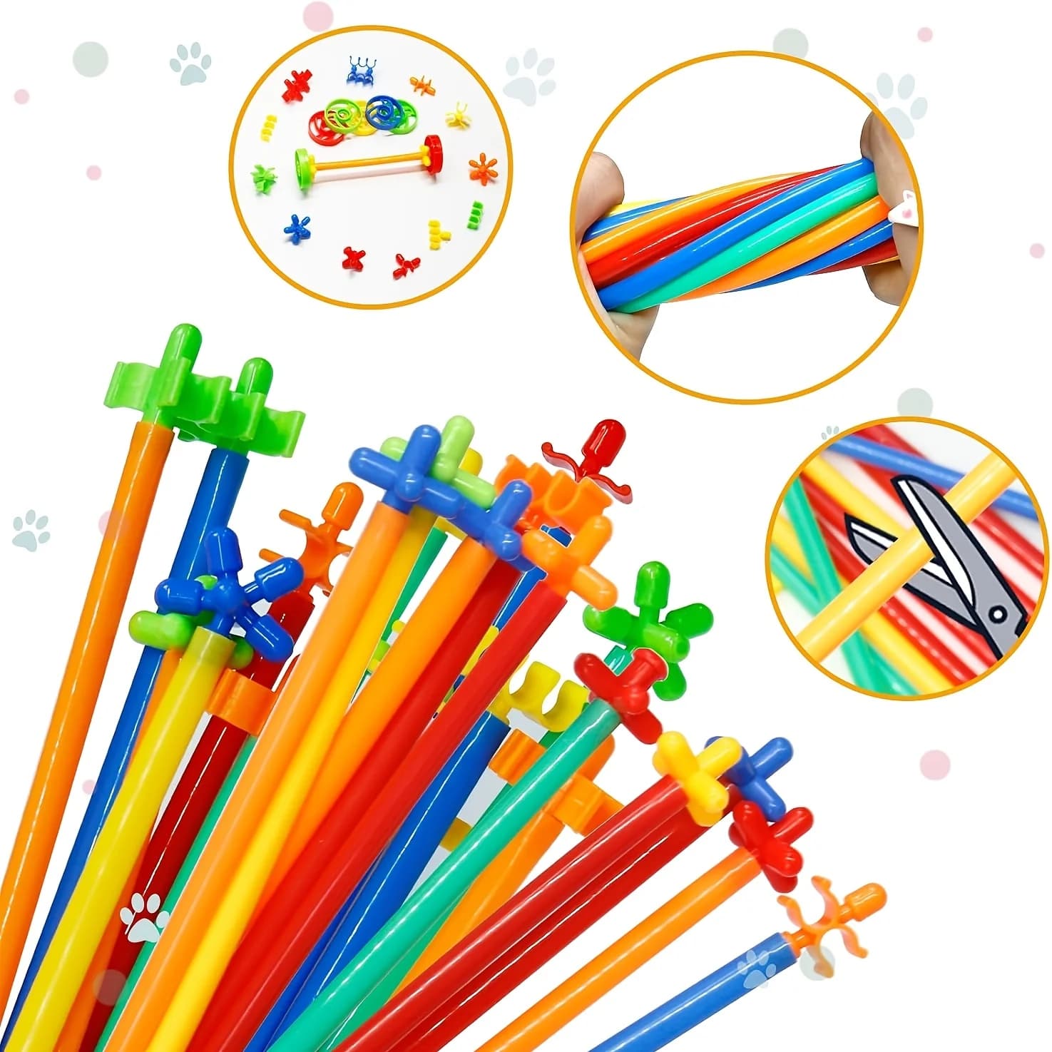 Interlocking Plastic Building Blocks Set